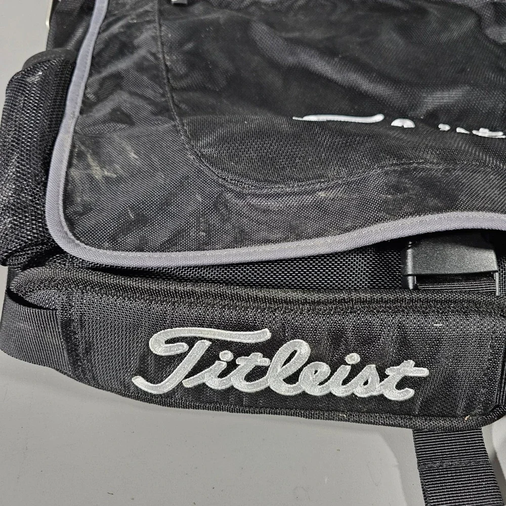 Titleist Messenger Bag Mens OS Black Sport Golf Travel Laptop Shoulder Bag